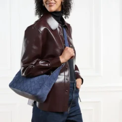 Liebeskind Berlin Sky Ii Woven Promo Suede + Tokyo Sheep Peacoat Crossbody Bag