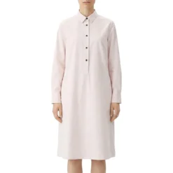 Lis Lareida Blusenkleid in Midi-Länge pink Hemdblusenkleid