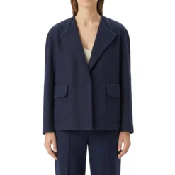 Lis Lareida Jacke aus Baumwollmix blau Strickjacke