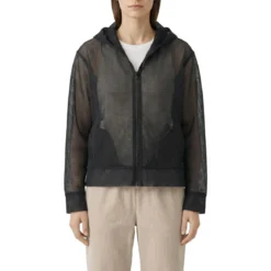 Lis Lareida Jacke aus Mesh schwarz Übergangsjacke