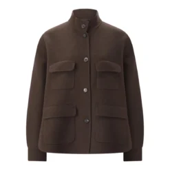 Lis Lareida Jacke aus Woll-Mix braun Übergangsjacke