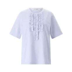 Lis Lareida T-Shirt Marylou mit Rüschen blau T-Shirt