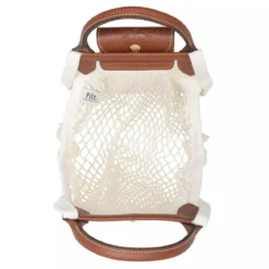 Longchamp Le Pliage Filet Ecru L Shopper