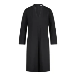 Louis and Mia Midikleid aus Viskose-Jersey Schwarz Midikleid