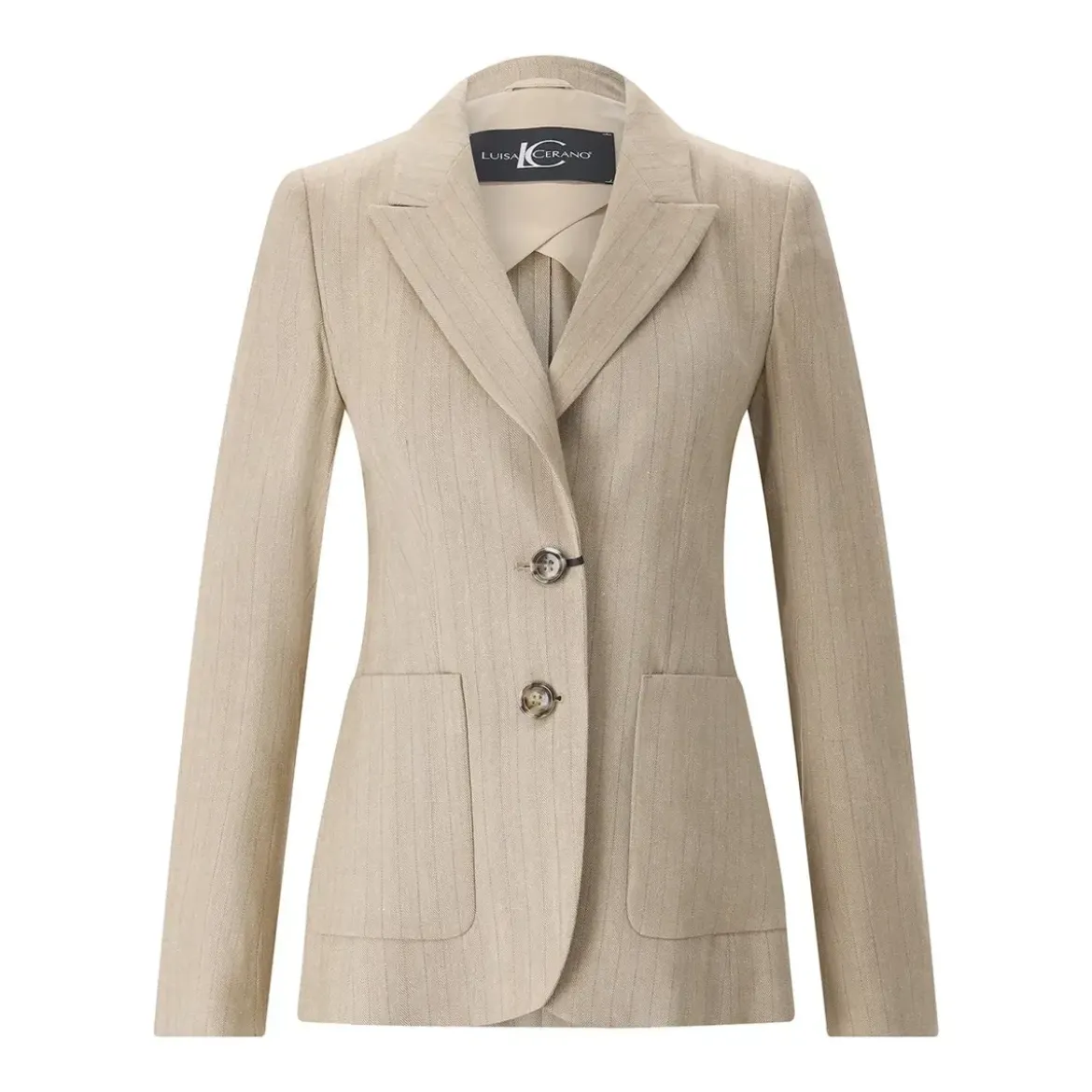 Luisa Cerano Blazer aus Leinen-Mix braun Blazer