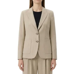 Luisa Cerano Blazer aus Leinen-Mix braun Blazer