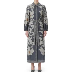 Luisa Cerano Kleid the ethnic flower navy Maxikleid