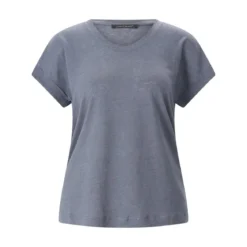 Luisa Cerano T-Shirt aus Leinen blau T-Shirt