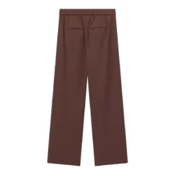 Luisa Cerano Wide-Leg Hose aus Viskose-Mix braun Stoffhose
