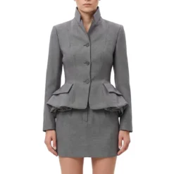 Magda Butrym Blazer aus Schurwolle grau Blazer