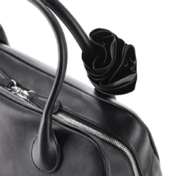 Magda Butrym Handtasche aus Leder schwarz Bowling Bag