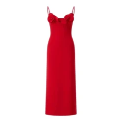 Magda Butrym Midikleid aus Woll-Mix rot Minikleid