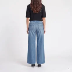 Marc Aurel Authentischer Blue Denim und ein weit geschnittene blau Wide Leg Jeans