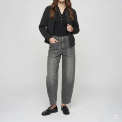 Marc Aurel Diese Barreljeans interpretiert den Utility-Look a schwarz Barrel-Jeans