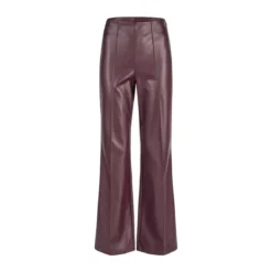 Marc Aurel Diese Flared Hose aus weichem Faux Leather verbind lila Lederhose