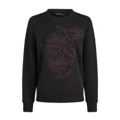 Marc Aurel Dieser Sweater mit Kurbelstickerei überzeugt mit e schwarz Sweatshirt