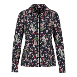 Marc Cain Bluse mit Allover-Print schwarz Bluse