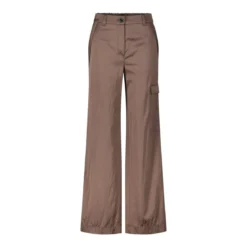 Marc Cain Puddle Pants in glänzender Optik Braun Hose
