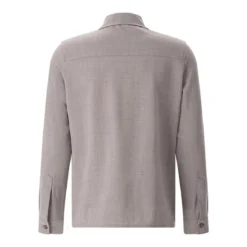 Marco Pescarolo Jacke Avi aus Leinen grau Hemdjacke