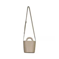 Marni Beuteltasche aus Leder mit Logo Braun Crossbody Bag