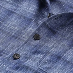 Maurizio Baldassari Overshirt mit Schurwolle blau Hemd