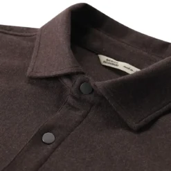 Maurizio Baldassari Overshirt aus Kaschmir-Mix braun Hemdjacke