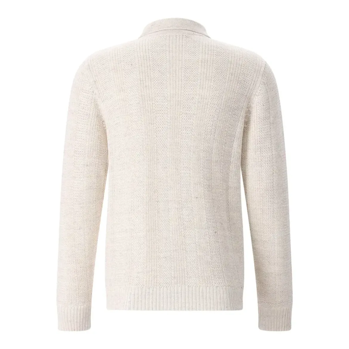 Maurizio Baldassari Strickjacke aus Leinenmix weiß Strickjacke