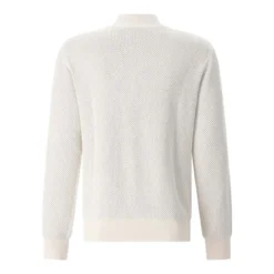 Maurizio Baldassari Troyer aus Woll-Seiden-Mix beige Pullover