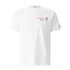 Mc2 Saint Barth T-Shirt Portofino mit Stickerei weiß T-Shirt