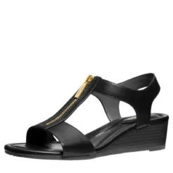MICHAEL Michael Kors Berkley Wedge Sandal Black Sandalen