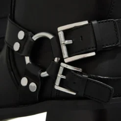 MICHAEL Michael Kors Crosby Moto Boot Black Biker Boots