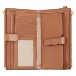 MICHAEL Michael Kors Dblzp Wristlet Luggage Wallet On A Chain
