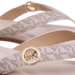 MICHAEL Michael Kors Erin Thong Sandal Vanilla Flip Flops