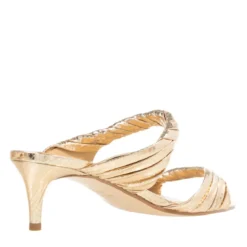 MICHAEL Michael Kors Kiana Mid Sandal Pale Gold Mules