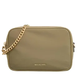 MICHAEL Michael Kors Md Dblzp Chn Camera Xbody Safari Green Camera Bag