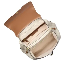 MICHAEL Michael Kors Md Flap Backpack Vanilla/acrn Rucksack