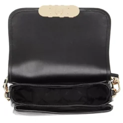 MICHAEL Michael Kors Medium Saddle Messenger Black Saddle Bag
