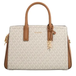 MICHAEL Michael Kors Michael Kors Laila Md Satchel Vanilla/acrn Tote