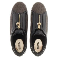 MICHAEL Michael Kors Michael Kors Kreaton Zip Slip On Brown Low-Top-Sneaker
