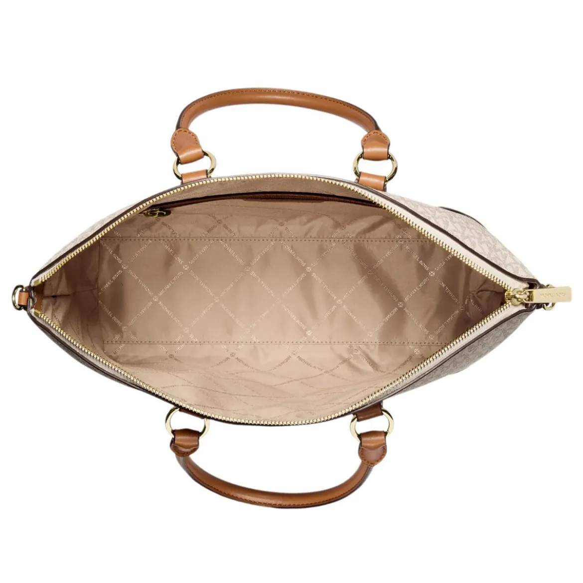 MICHAEL Michael Kors Murphy Lg Ew Dome Satchel Vanilla/Acrn Satchel