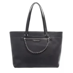 MICHAEL Michael Kors Slater Large Top-Zip Tote Black Shopper