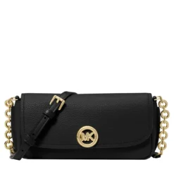MICHAEL Michael Kors Sm Flap Chain Xbody Black Crossbody Bag