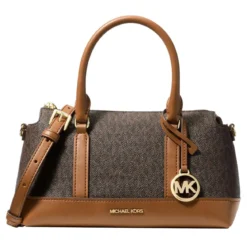 MICHAEL Michael Kors Sm Tz Satchel Brn/acorn Satchel