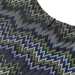 Missoni Minikleid mit Zickzack-Design blau Minikleid