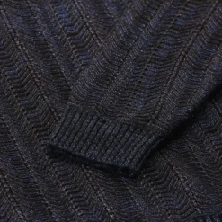 Missoni Pullover aus Wollmix blau Poloshirt