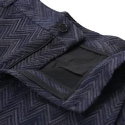 Missoni Stoffhose mit Zickzack-Muster blau Stoffhose