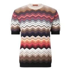 Missoni T-Shirt mit Chevron-Muster Multicolor T-Shirt