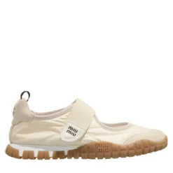 Miu Miu Tyre Ballerina Avorio Ballerinas