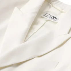 MM6 Maison Margiela Blazer aus Woll-Mix weiß Blazer