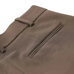 MM6 Maison Margiela Weite Hose mit Bundfalten braun Stoffhose